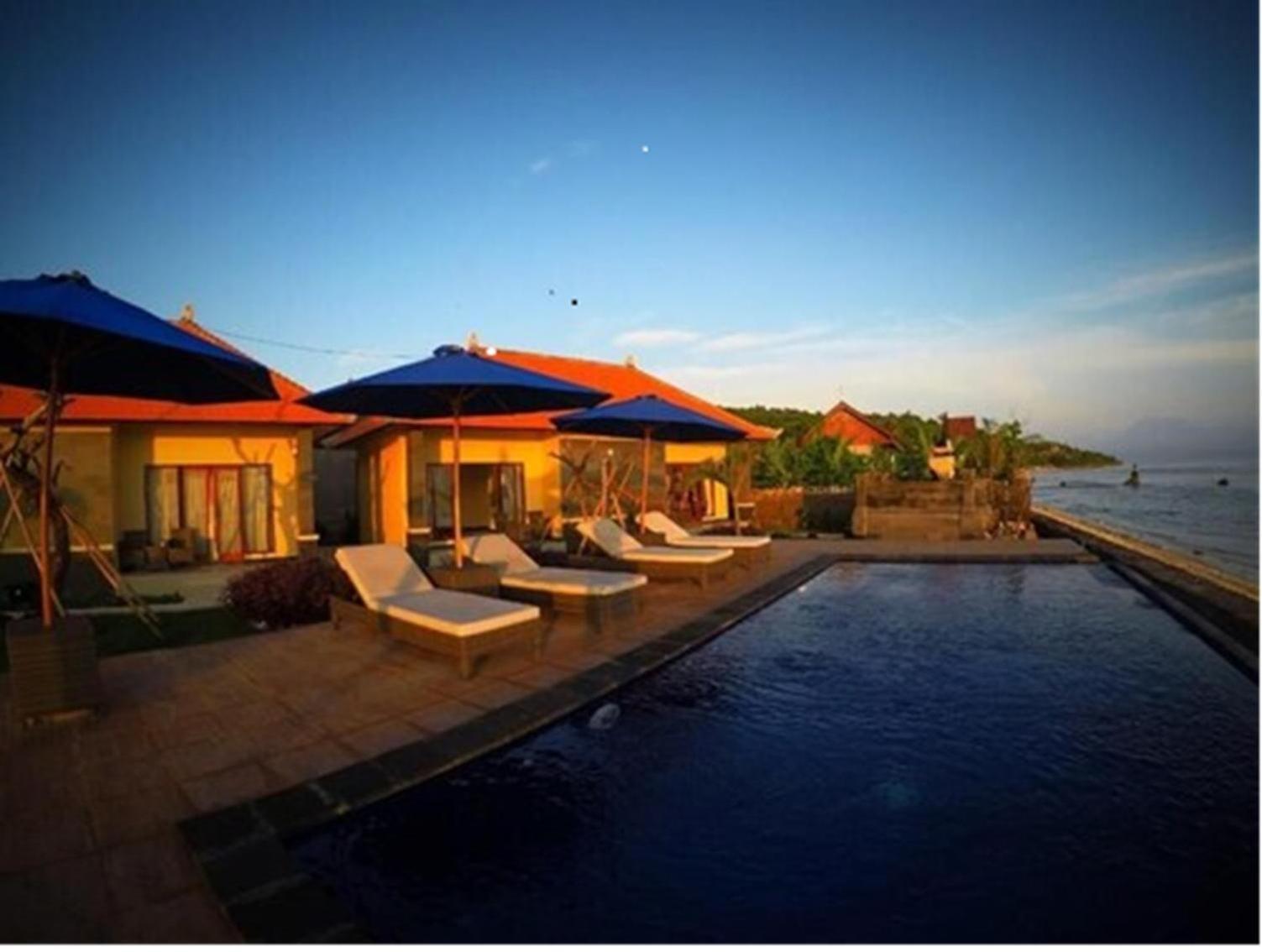 Cave Beach Bungalow Semaya Exteriör bild